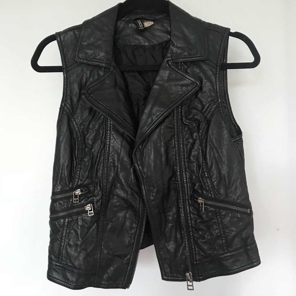 Vegan leather vest